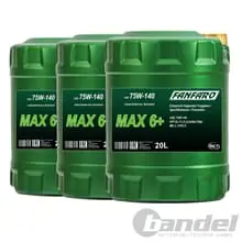 3x 20L FANFARO MAX 6+ 75W-140 GL-5 VOLLSYNTHETISCHES GETRIEBEÖL Sofort Bestellen