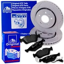 ATE PowerDisc BREMSSCHEIBEN + BELÄGE VORNE passend für VW GOLF 7 PASSAT B8 3G Wochenendangebot