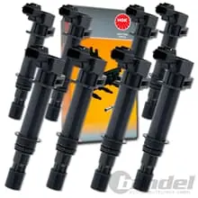 8xNGK Zündspule passend für JEEP GRAND CHEROKEE II III DODGE RAM 1500 PICK-UP Preisknaller