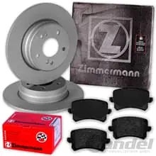 Zertifiziert ZIMMERMANN BREMSSCHEIBEN 282mm + BELÄGE HINTEN für VW SHARAN + SEAT ALHAMBRA