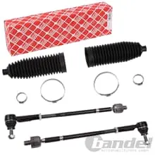 2x FEBI SPURSTANGEN+LENKMANSCHETTEN passend für AUDI A4 B5 A8 4D VW PASSAT 3B Super-Preis