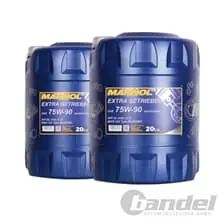 Expressversand 2x 20 Liter MANNOL EXTRA SAE 75W-90 API GL-5 GL5 / Achsenöl Getriebeöl