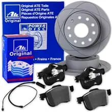 Sale ATE POWERDISC BREMSSCHEIBEN 280mm + BELÄGE HINTEN passend für BMW 3er E46