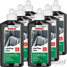 Must-Have 6x 250ml SONAX LEDERPFLEGELOTION GLATTLEDER KUNSTLEDER REINIGER PFLEGE FARBLOS