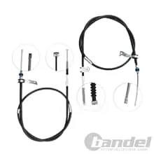 2x HANDBREMSSEILE HINTEN LINKS RECHTS für TOYOTA AVENSIS (T25_) COMBI STUFENHECK Nur Für Kurze Zeit
