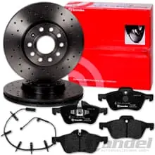 brembo GELOCHTE SPORT-BREMSSCHEIBEN + BELÄGE VORNE passend für MINI R50 R52 R53 Letzte Chance