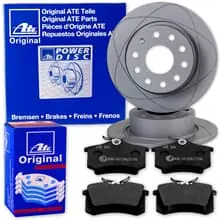 Meistverkauft ATE PowerDisc BREMSSCHEIBEN 264mm + BELÄGE HINTEN für OPEL COMBO + MERIVA A