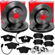 brembo BREMSSCHEIBEN + BELÄGE VORNE + HINTEN für AUDI A6 C6 4F Limo Avant Top-Angebot