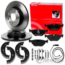 brembo BREMSSCHEIBEN 280mm + BELÄGE + HANDBREMSE HINTEN passend für BMW 3er E46 Bestseller