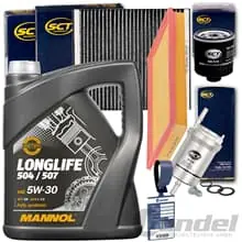 INSPEKTIONSPAKET+MANNOL 5W30 ÖL 1.4 für VW POLO 9N SKODA FABIA 6Y SEAT IBIZA 3 Neue Ware