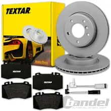 Highlight TEXTAR BREMSSCHEIBEN 312mm + BELÄGE VORNE für MERCEDES E-KLASSE W211 + CLS C219
