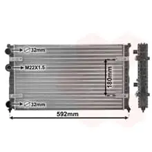 VAN WEZEL KÜHLER WASSERKÜHLER passend für SEAT AROSA CORDOBA IBIZA INCA VW Mega-Angebot