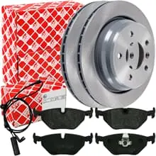 Finale Aktion FEBI BREMSSCHEIBEN Ø298mm + BELÄGE + WK HINTEN passend für BMW 5er E39 TOURING