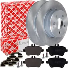 FEBI BREMSSCHEIBEN Ø276mm+BELÄGE HINTEN passend für MERCEDES W176 W246 C117 Heißes Angebot