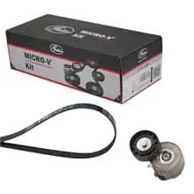 GATES Micro-V Kit KEILRIPPENRIEMEN-SATZ passend für FIAT 500 DOBLO IDEA PANDA Neue Kollektion