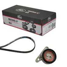 GATES Micro-V Kit KEILRIPPENRIEMEN-SATZ passend für SEAT IBIZA MII TOLEDO SKODA Billig