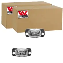 2x VAN WEZEL KENNZEICHENLEUCHTE passend für VW GOLF JETTA LINKS+RECHTS Ausverkauf