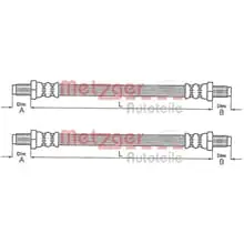 Neue Ware 2X METZGER BREMSSCHLÄUCHE VORNE BEIDSEITIG PASSEND FÜR ALFA ROMEO SPIDER