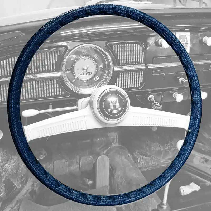 Geprüft Lenkradummantelung dunkeblau, passend für VW Käfer Karmann Typ3