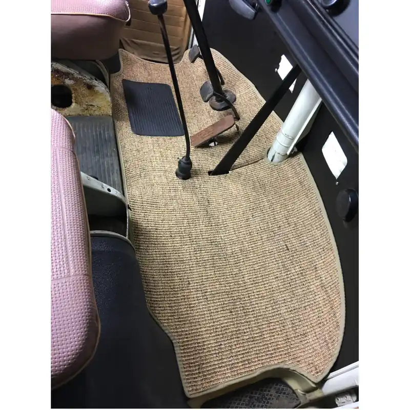 Sofort Bestellen Sisalteppich Fahrerkabine fein VW Bus T2 72-79 Gummierte Unterseite Made in UK
